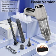 Aspirateur Portable Sans Fil - Nettoyeur Puissant et Polyvalent pour Voiture et Maison