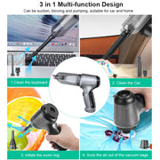 Aspirateur Portable Sans Fil - Nettoyeur Puissant et Polyvalent pour Voiture et Maison