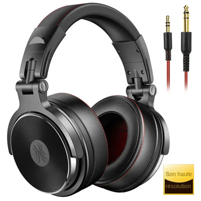 Oneodio Wired Professional Studio Pro 50 DJ Headphones With Microphone Over Ear HiFi Monitor Music Headset Earphone For Phone PC