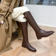 vintage black knee high boots