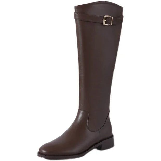 vintage black knee high boots